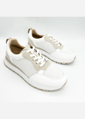 Білі кросівки (р) текстиль/шкіра 0-1-1-9-23704-42-197 Caprice