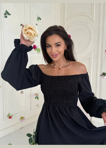 Чорна сукня софт супер якість No Brand