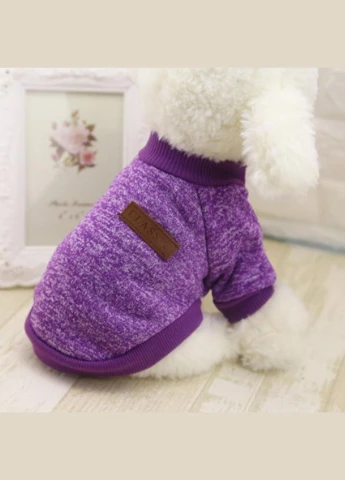 Кофта для собак и котов Purple рябая фиолетовая A: 25 см B: 34 см C: 20 см 7093 Ecotoys (276394210)