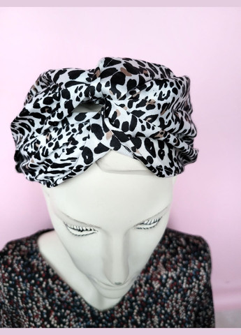 Повязка на голову женская в леопардовый принт One Size No Brand (285720282)