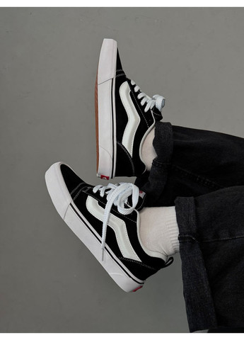 Комбіновані всесезон кеди knu slool potato чорні з білим Vans --6770