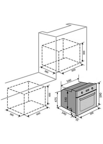 Духовой шкаф LAS VEGAS 6 TC (GRS) Ventolux (306745572)