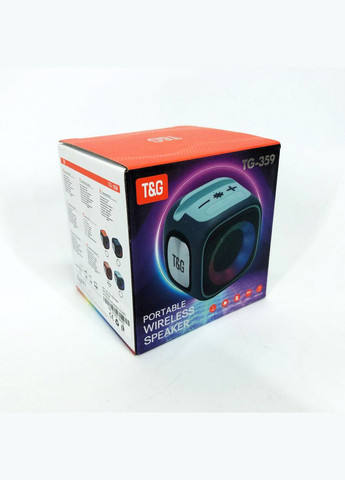 Портативная Bluetooth колонка TG359 7W с RGB подсветкой, Громкая блютузная колонка. Цвет: корасный No Brand (359475195)