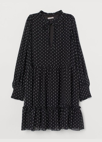Чорна сукня H&M з малюнком