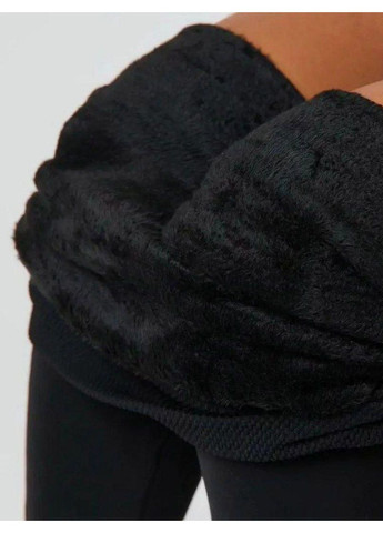 Лосини теплі Зимові жіночі легінси з утеплювачем на густому хутрі та широким поясом з високою талією No Brand Лосини утеплені на хутрі (351385813)