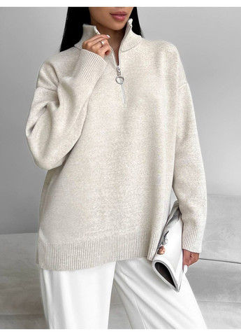 Светло-бежевый демисезонный свитер женский KaraMix