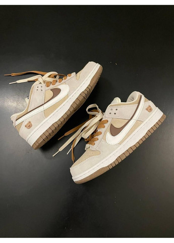 КРОСІВКИ ЖІНОЧІ NIKE SB DUNK LOW SE 85 DOUBLE SWOOSH GREY BROWN НАЙК СБ ДАНК No Brand сірі демісезони (367115009)