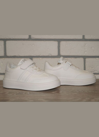 Білі осінні кросівки демісезонні дитячі білі XIFA fashion kids