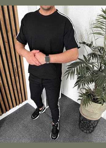 Чорний демісезонний чоловічий костюм No Brand