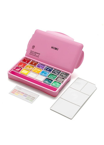 Набір гуашевих фарб Jelly Cup 18×30мл пластиковий пенал HIMI SRC (367859789)