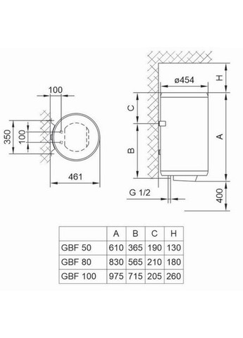 Бойлер GBF 100UA (700098) Tiki (354229270)