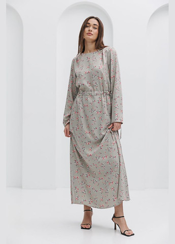 Зелена довга сукня в квіточку Arjen