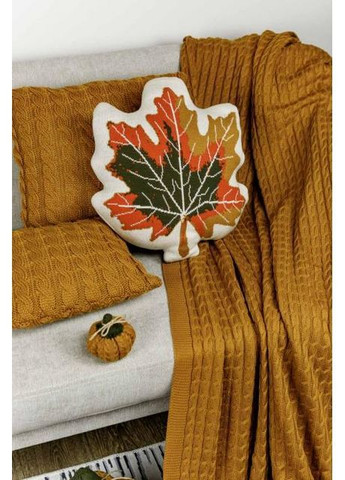 Плед Happy Fall Kosa Охра 130х170 см Жовтий (7146) Прованс (362135100)
