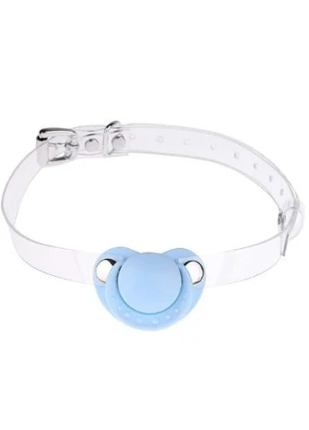 Кляп-соска Silicone Strap, Blue DS Fetish (376532047)