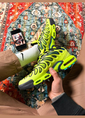 Желтые всесезонные кроссовки мужские nike air max tn plus lemon twist yellow | найк аир макс тн плюс жёлтые No Brand