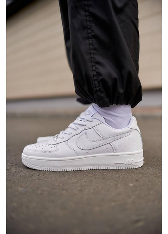КРОССОВКИ ЖЕНСКИЕ NIKE AIR FORCE 1 CLASSIC WHITE НАЙК АИР ФОРС 1 ПРЕМИУМ No Brand белые демисезоны (369389443)