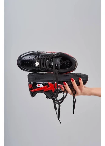 Цветные демисезонные кроссовки sta m2 patent venom Bape 11457