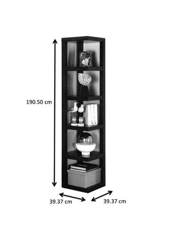 Стелаж кутовий з дерева Тенбері капучино (УСП-001609) No Brand (327866057)