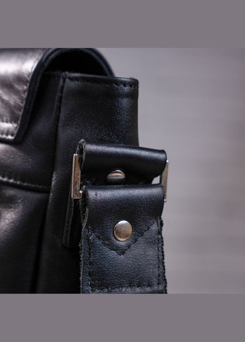 Сумка чоловіча через плече шкіряна 00858 Чорний Shvigel (302008582)