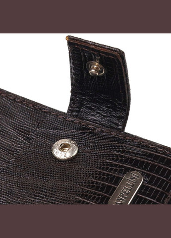 Небольшой мужской кошелек из натуральной фактурной кожи 21507 Коричневый Canpellini (331911115)