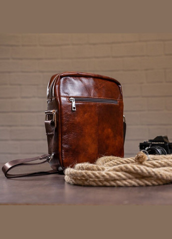 Сумка стильна чоловіча 14829 Коричнева Vintage (331906833)