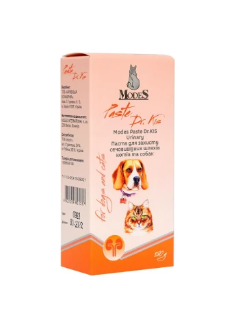 Паста Др. КІС Урінарі (Paste Dr.KIS Urinary) для захисту сечовивідних шляхів котів та собак,, 50 г (*) ModeS (384476103)
