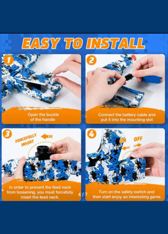 Игрушечный аккумуляторный автомат ST 620 b-1 с орбизами Красный Fun Game (327216392)