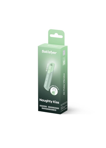 Вакуумный стимулятор Naughty Kiss, магнитная технология 3D Air Pulse, 30 режимов работы Satisfyer (323653730)
