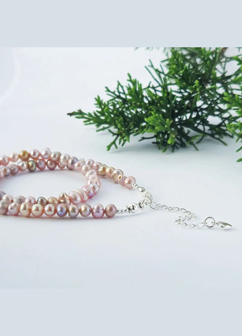 Чокер натуральні річкові Перли лілові, фур-ра гіп-ний сплав колір срібло d-5мм+- L-35-40см No Brand перли (прісноводні) латунь, натуральний камінь, медичний сплав срібло (324836271)