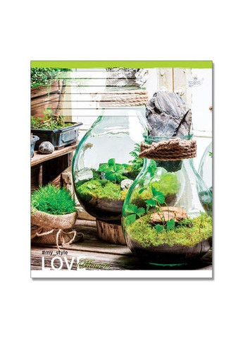 Тетрадь 36 листов линия "Бриск" / Люблю цветы Бріск (342416144)