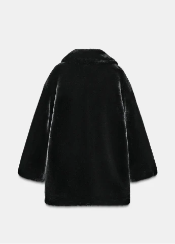 Черное демисезонное Пальто Zara