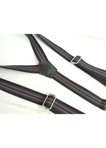 Бордово-черные подтяжки в полоску Major Style (357206581)