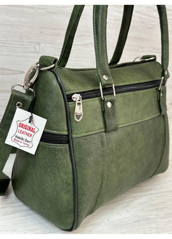 Сумка женская зеленая натуральная кожа 109007 No Brand (315922826)