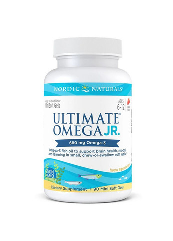 Жирні кислоти Ultimate Omega Junior, 90 капсул Nordic Naturals (293415983)