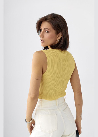 Майка з вирізом у формі серця - чорний колір Lurex — 330988891