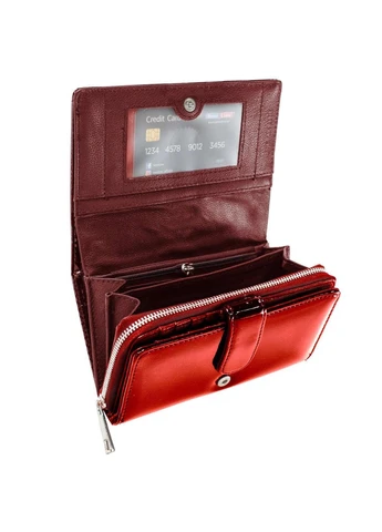 Кошелек женский кожаный RFID Red (P8229-2) Semi Line (394055280)