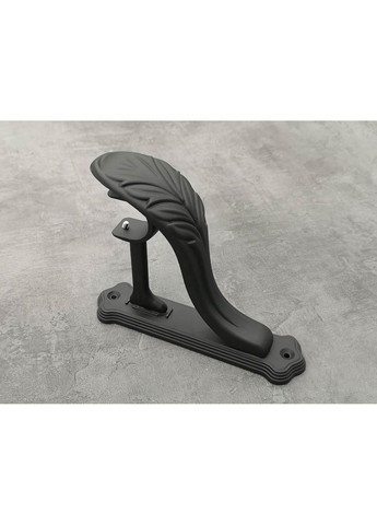 Карниз Куля гладка штанга одинарний ретро 25 мм 200 см Чорний матовий Quadrum (352778442)