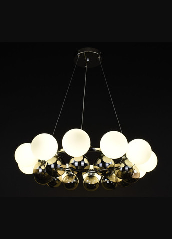 Люстра підвісна на 12 лампочок 27909 Хром 25-160х62х62 см. Sunnysky (364493732)