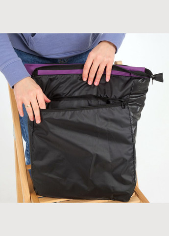 Жіночий шопер-рюкзак, крос-боді чорний з екошкіри ToBeYou shoperbag (284725568)