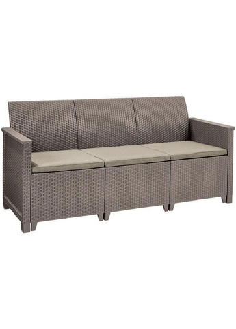 Комплект садових меблів Elodie 5 seater set (Chicago table) 1 диван + 2 крісла + 1 стіл капучино 246154 Keter (317305171)