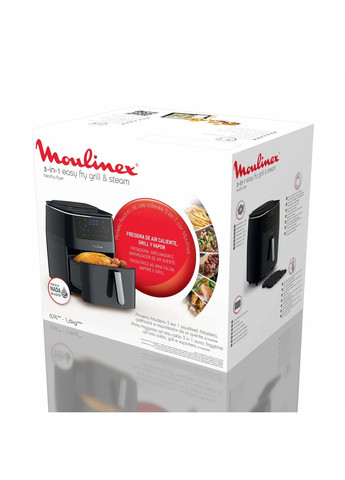 Мультипіч AL201810 Easy Fry Grill&Steam, 1430Вт, чаша-6.2л, сенсорне керув., 8 програм, пластик, Moulinex (370605144)