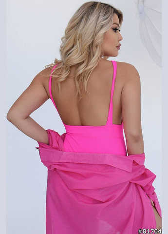 Малиновий літній купальник суцільний Garna