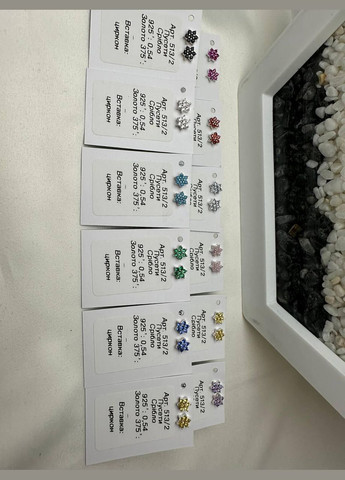 Сережки срібло 925 проба цвяшки Осло пусети заглушка силікон No Brand (327435348)