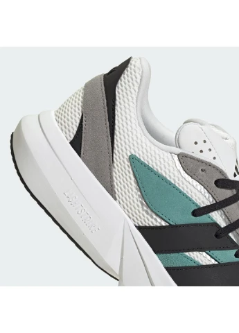 Цветные демисезонные кроссовки lightblaze white/multi jr3462 adidas