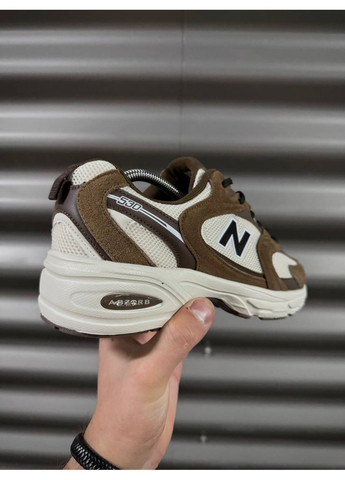 Коричневые демисезонные мужские кроссовки No Brand