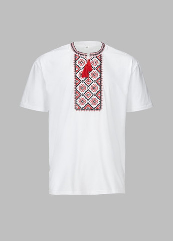 Белая вышиванка футболка мужская француз бело-красный (2000990486066a) shop (2000990486066) (364723933)