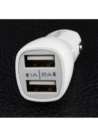 Автомобільне зарядне пристрій AC200 (12V - 2 USB) для гаджетів, 1500 мА/год, 2 USB порти, 69x26x23 мм Soshine (396461590)