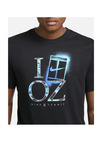 Черная футболка мужская court dri-fit black dz2635-010 Nike