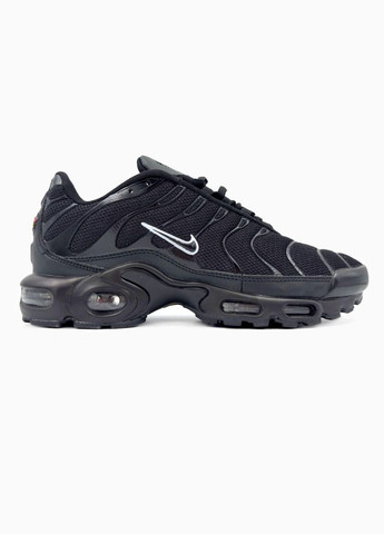 Чорні Осінні кросівки чоловічі nike black/white logo No Brand Air Max TN Plus