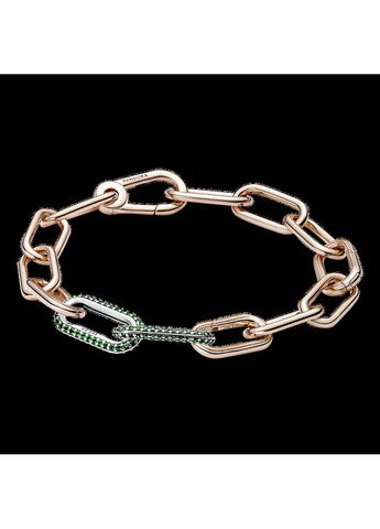 Срібний шарм - ланка подвійна з паве для браслетів Пандора Мі Kabluchka (355345688)